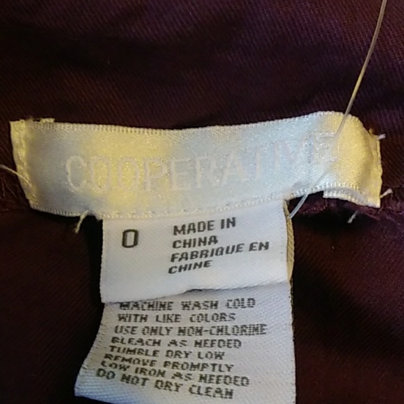 Cooperative Mini Skirt Plum Size 0 - Picture 2 of 4